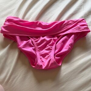 Lilly Pulitzer Pink Fold-Over Bikini Bottoms